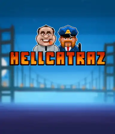 Captura de tela cativante de o jogo Hellcatraz da Relax Gaming, apresentando gráficos coloridos e recursos de jogo inovadores. Descubra o mistério dos jogos temáticos de prisão apresentando ícones como guardas, prisioneiros e chaves.